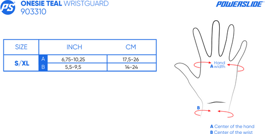 Onesie Teal Wristguard
