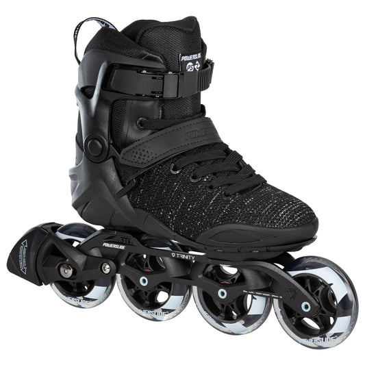 Powerslide Phuzion Xenon Black 90 fitness inline skates with TRINITY mount and 90 mm wheels