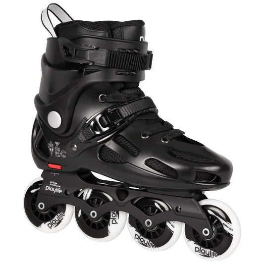 Playlife Aztec freeride inline skates with Powerslide Gamma aluminum frame and 80mm wheels