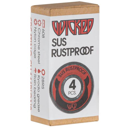 Wicked SUS Rustproof bearings for wet-condition inline skating