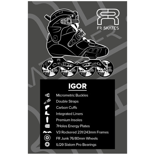 FR Skates - IGOR Black 2025