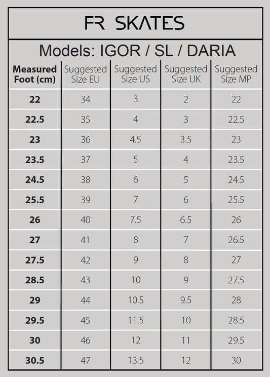 FR Skates - SL Freestyle Black