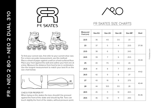 FR Skates NEO 1 LZ Promodel freeride inline skates for slides and skatecross