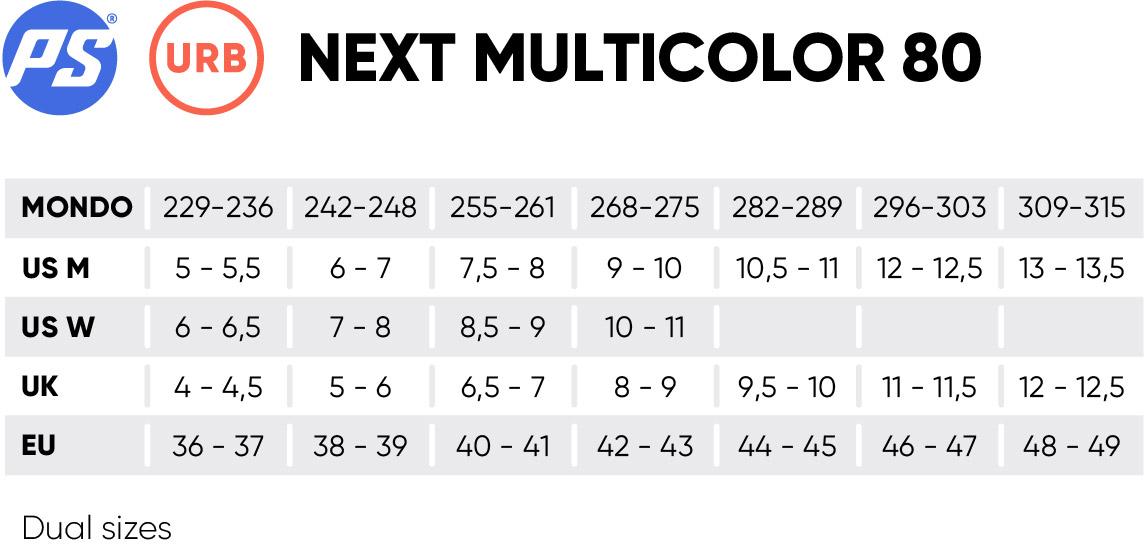 Next Multicolor 80