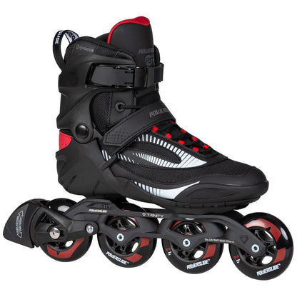 Powerslide Phuzion Radon Charcoal 84 fitness inline skates with TRINITY frame and ABEC 7 bearings
