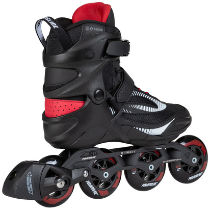 Powerslide Phuzion Radon Charcoal 84 fitness inline skates with TRINITY frame and ABEC 7 bearings