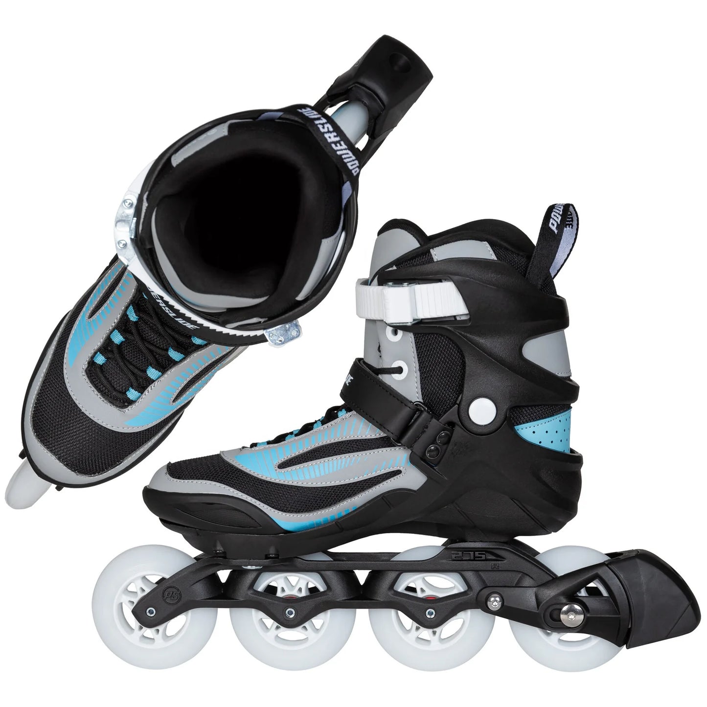 Powerslide Phuzion Radon Slate Grey 84 fitness inline skates with TRINITY mounting and 84mm wheels