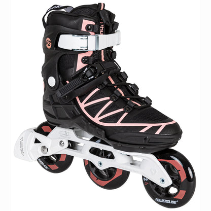 Powerslide Phuzion Argon Coral 100 fitness inline skates with TRINITY mount and 3x100mm wheels