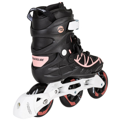 Powerslide Phuzion Argon Coral 100 fitness inline skates with TRINITY mount and 3x100mm wheels