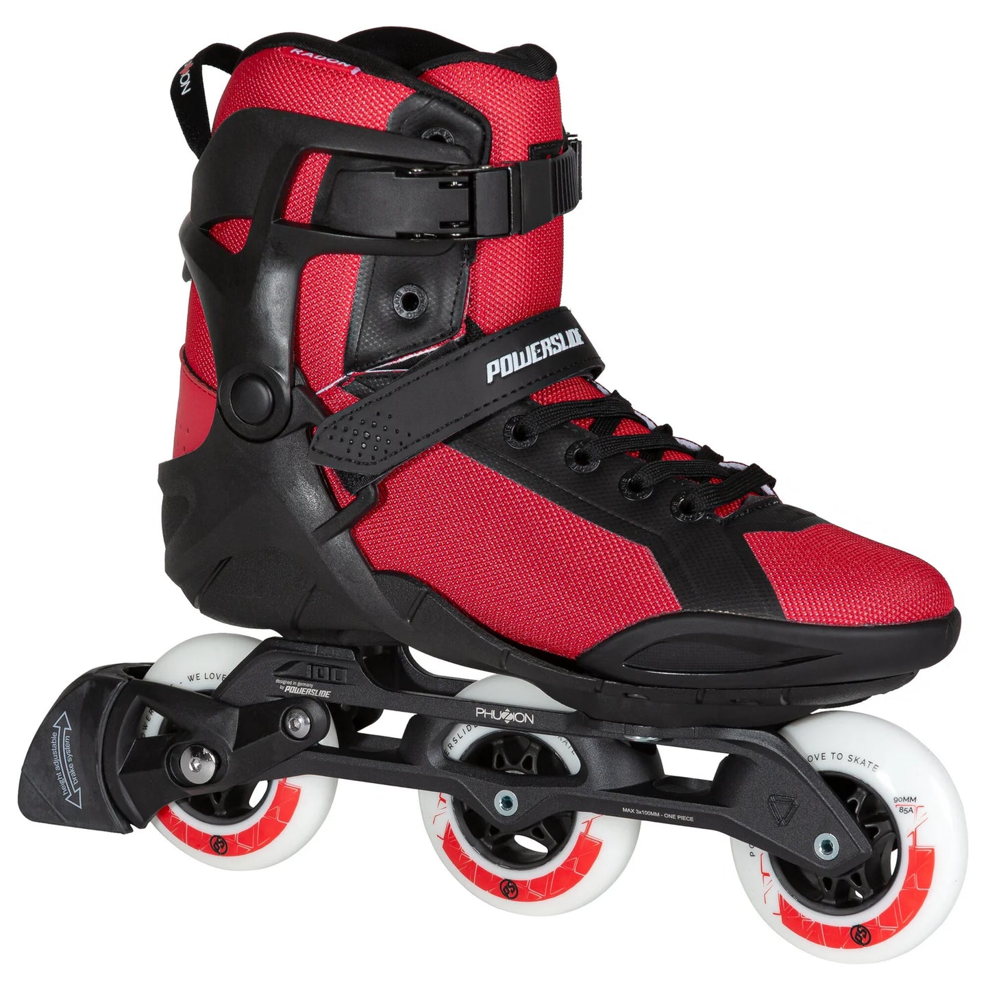 Powerslide Phuzion Radon 3x90 men fitness inline skates with TRINITY X frame and 90 mm wheels
