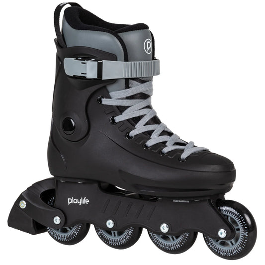 Playlife Rave Black 80 entry-level hardboot inline skates for fitness and city skating