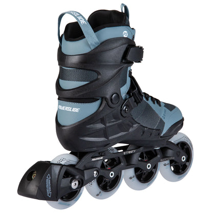 Powerslide Phuzion Argon Grey 90 fitness inline skates with TRINITY X mount and 90 mm wheels