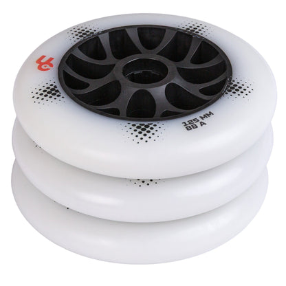 Team PRO 125mm/88A White, 3-pack