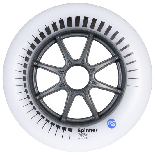 Spinner 125mm/88A White, 3-pack