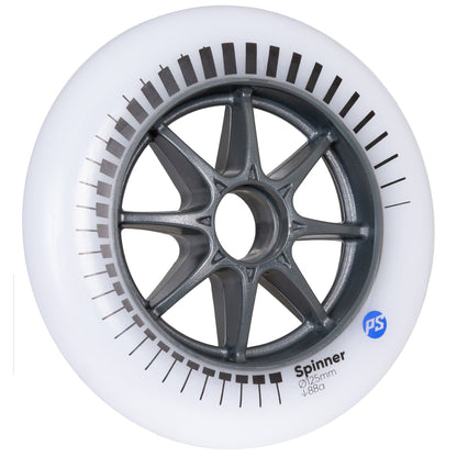 Spinner 125mm/88A White, 3-pack