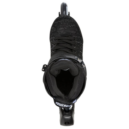 Powerslide Phuzion Xenon Black 90 fitness inline skates with TRINITY mount and 90 mm wheels