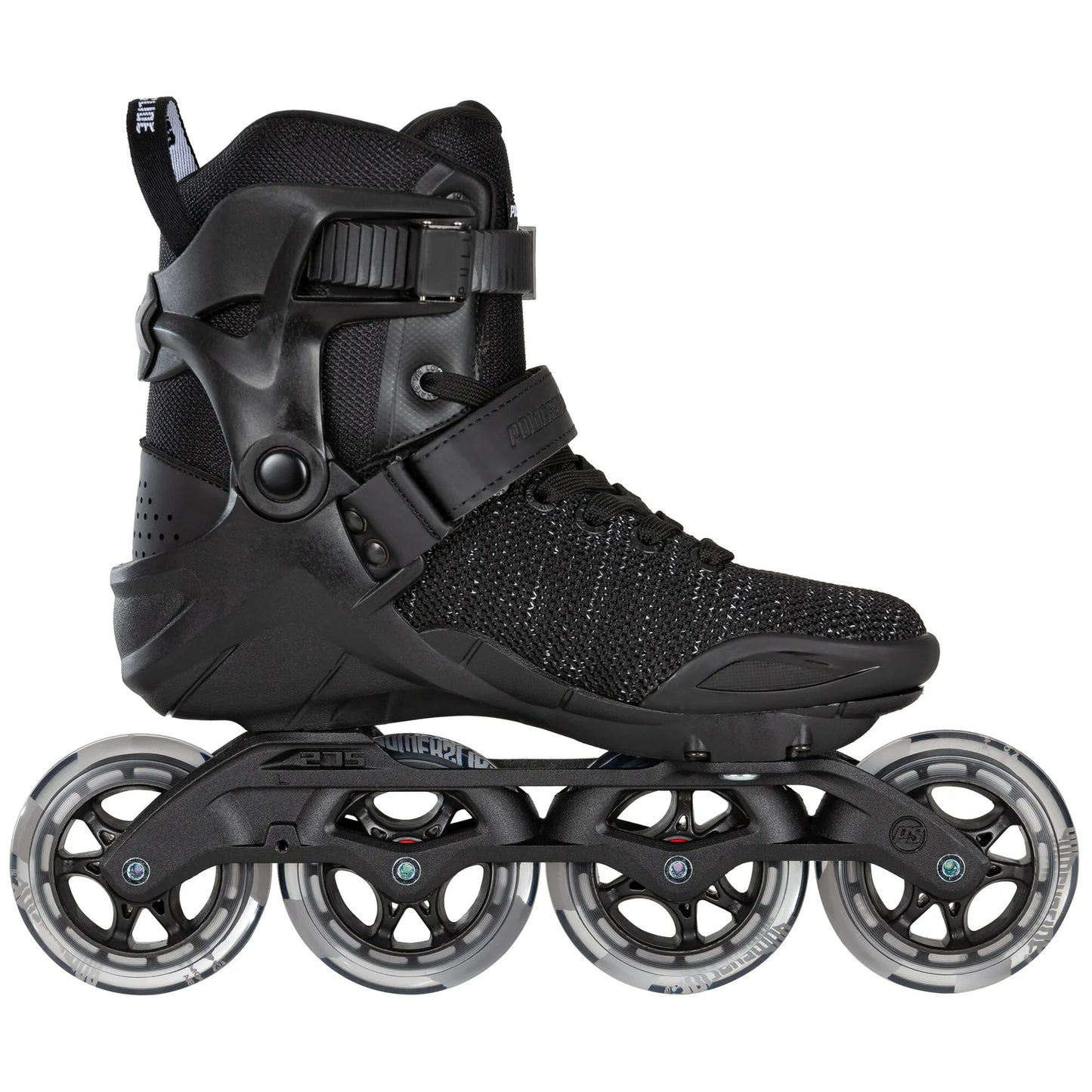 Powerslide Phuzion Xenon Black 90 fitness inline skates with TRINITY mount and 90 mm wheels