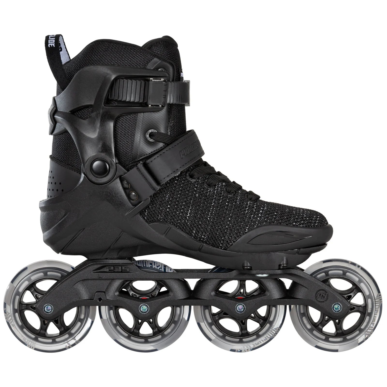 Powerslide Phuzion Xenon Black 90 fitness inline skates with TRINITY mount and 90 mm wheels
