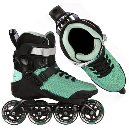 Powerslide Phuzion Xenon Arctic 80 fitness inline skates with TRINITY 3-point mounting
