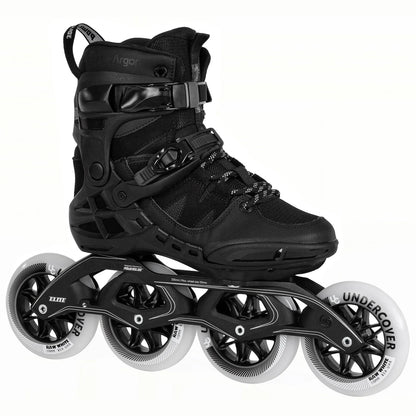 Powerslide Phuzion Argon Road Black 110 fitness inline skates with TRINITY mount and MYFIT liner