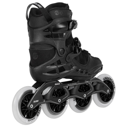Powerslide Phuzion Argon Road Black 110 fitness inline skates with TRINITY mount and MYFIT liner