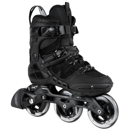 Powerslide Phuzion Argon Black 100 fitness inline skates with TRINITY mounting and 100mm wheels