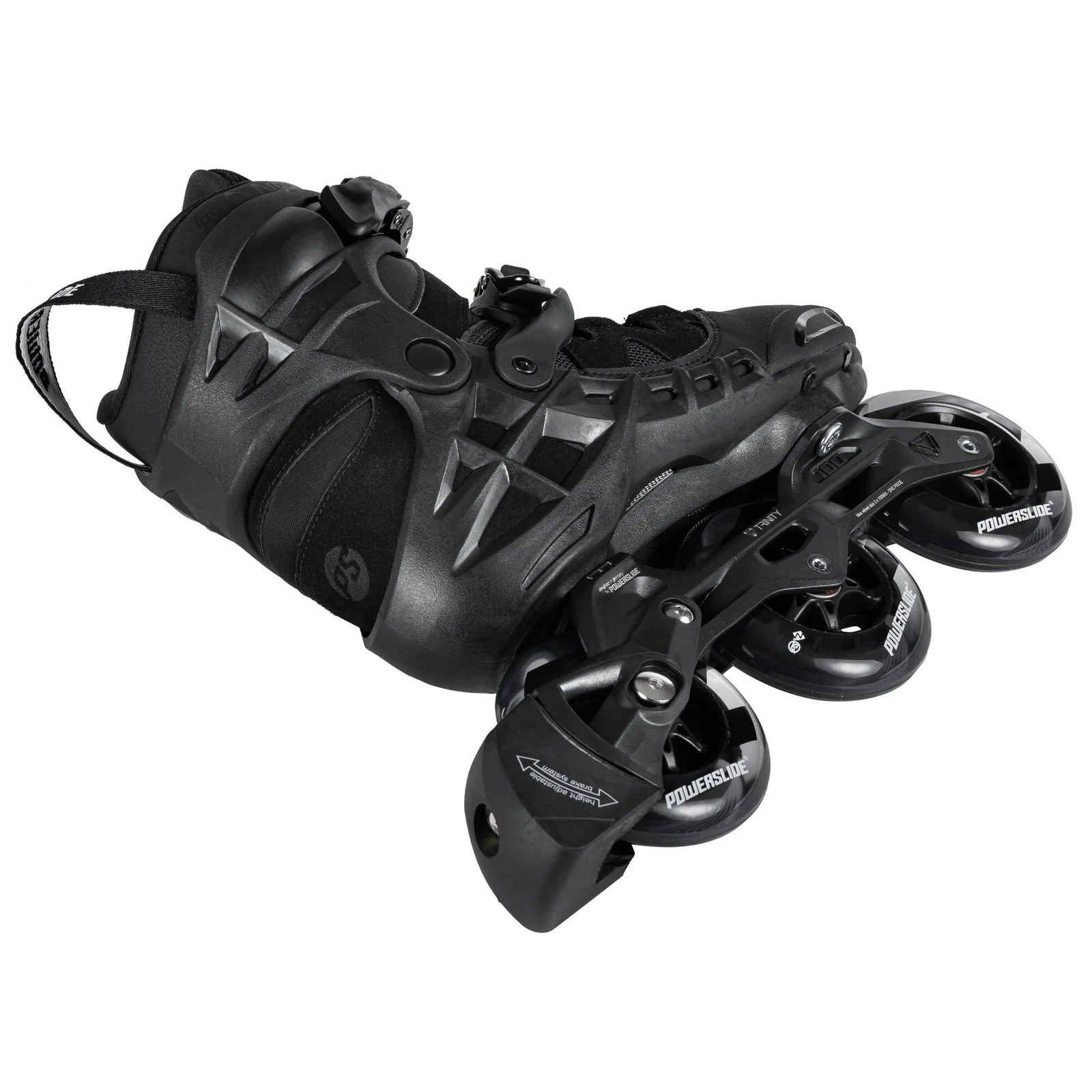Powerslide Phuzion Argon Black 100 fitness inline skates with TRINITY mounting and 100mm wheels