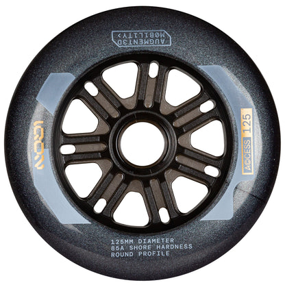 Access 125mm/85A Dark Grey, 3-pack
