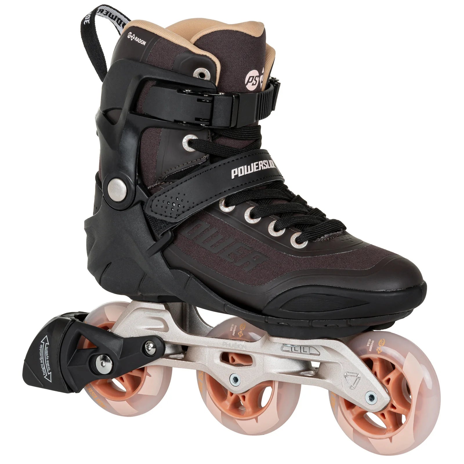 Powerslide Phuzion Radon Bronze 90 fitness inline skates with TRINITY X system for smooth, daily skating