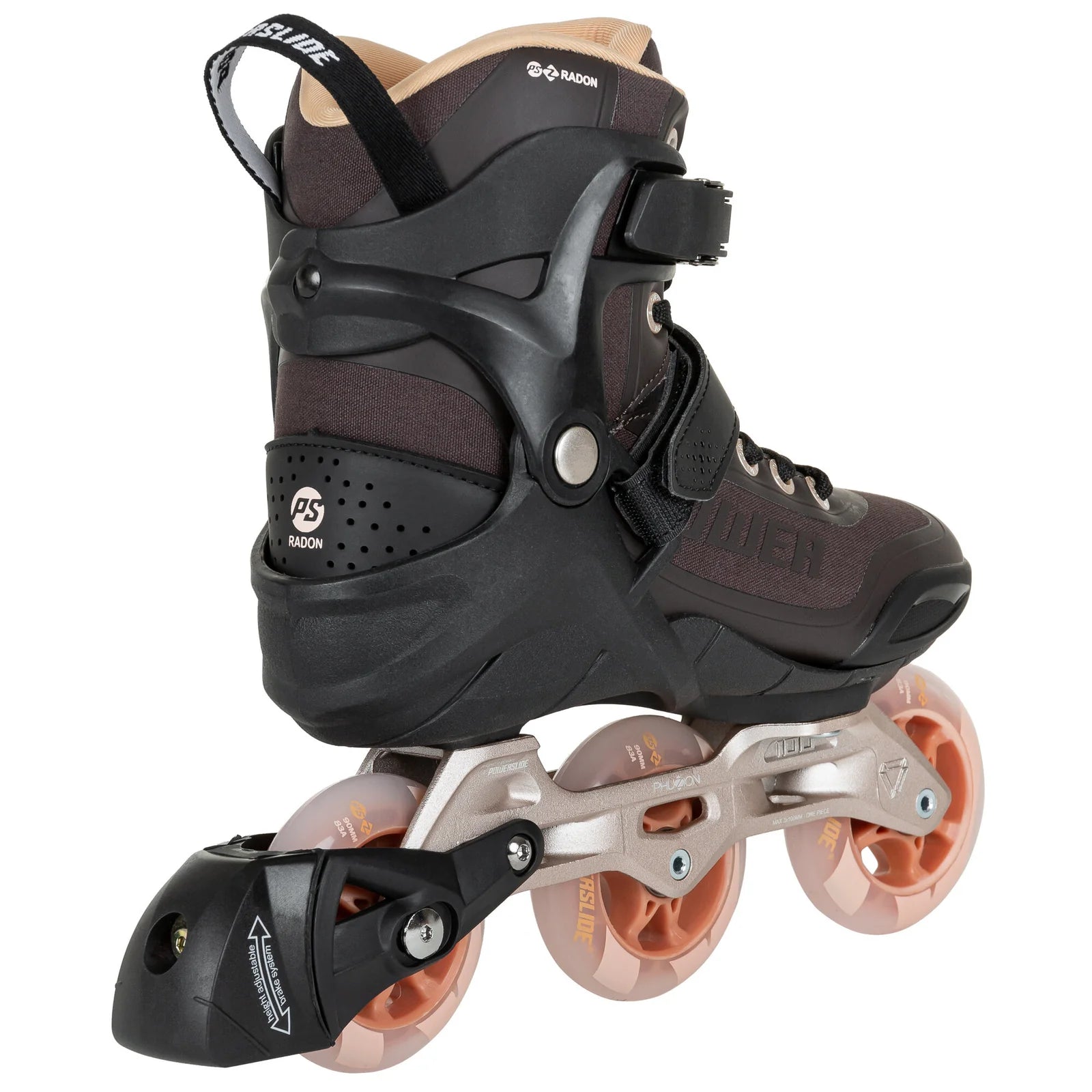 Powerslide Phuzion Radon Bronze 90 fitness inline skates with TRINITY X system for smooth, daily skating