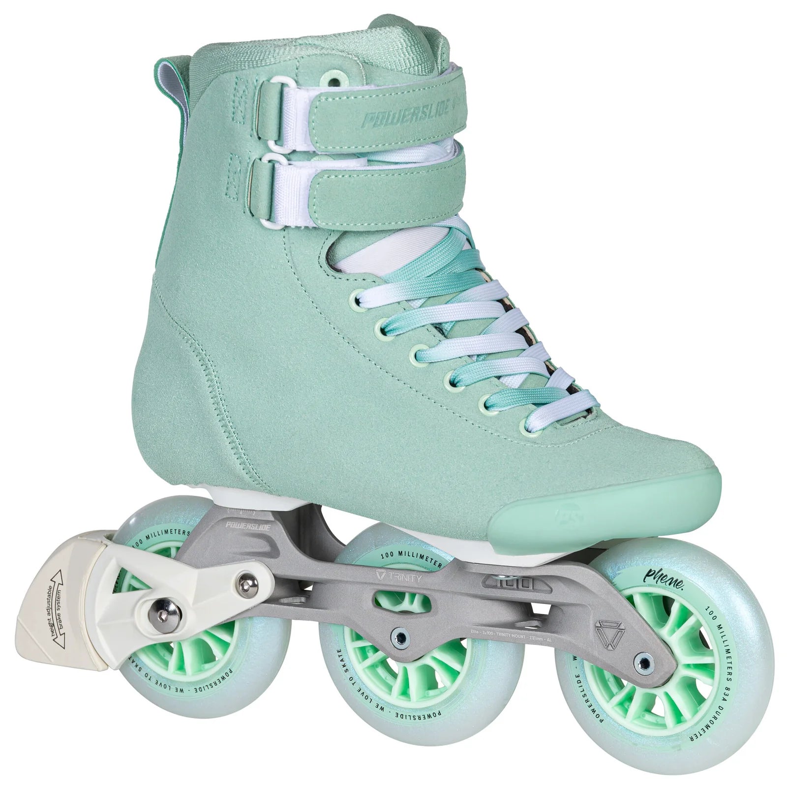 Powerslide PHEME Mint 100 fitness inline skates for women – elegant and high-performance