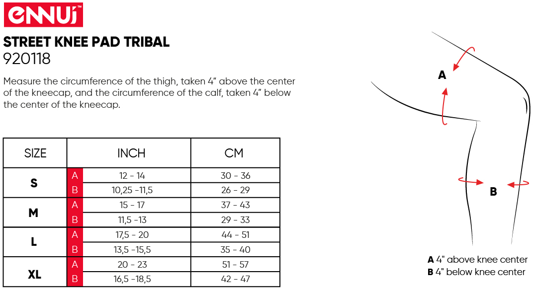 Rodillera Street Pad Tribal