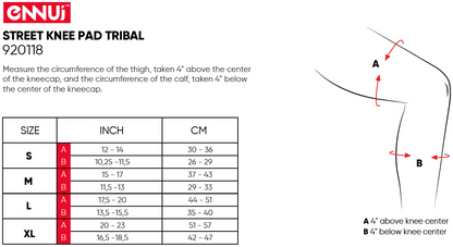 Rodillera Street Pad Tribal