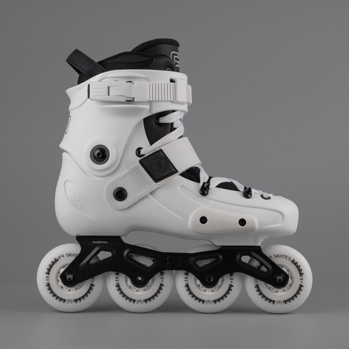 FR Skates FRX 80 White urban freeride inline skates 4x80 for urban, city skating and freestyle