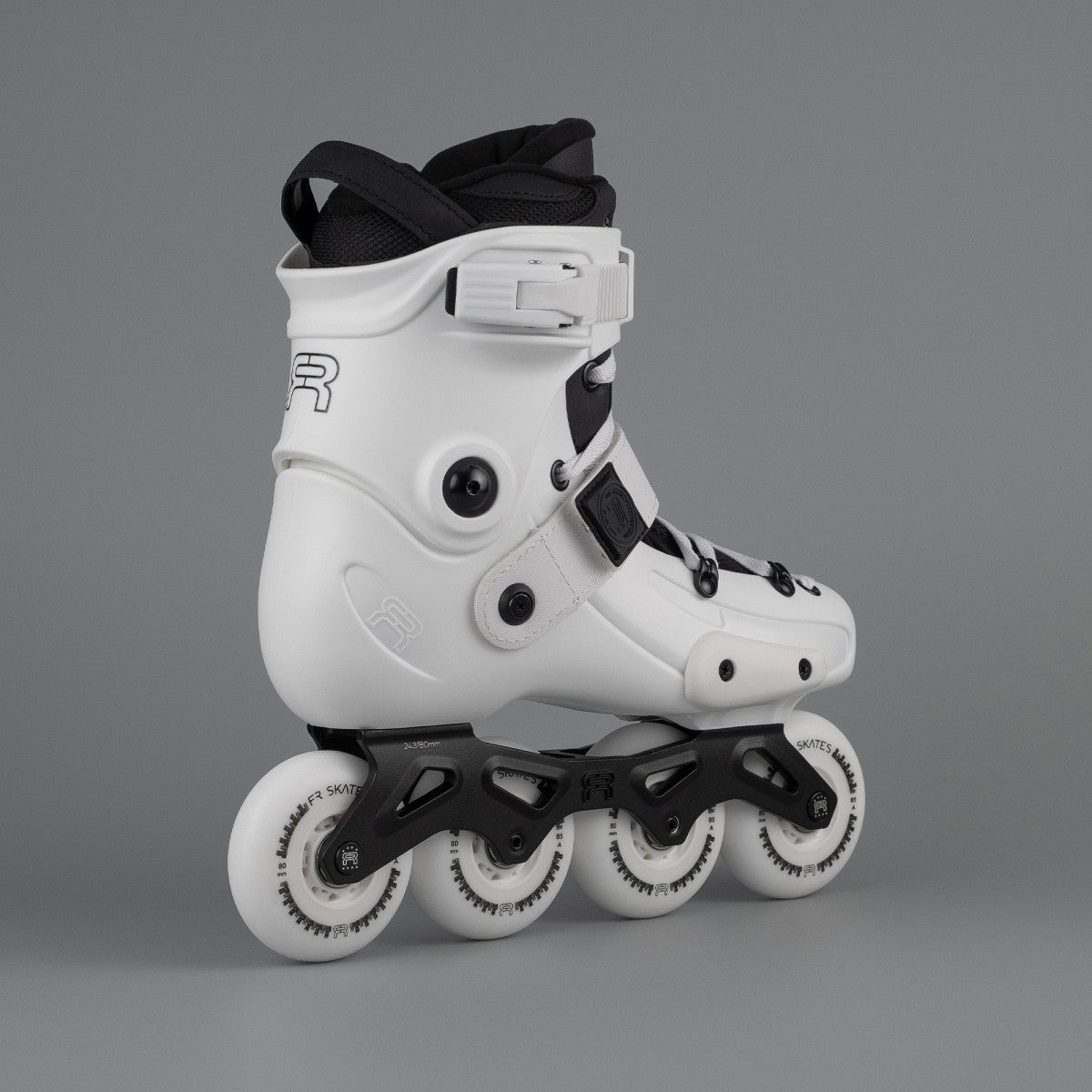 FR Skates FRX 80 White urban freeride inline skates 4x80 for urban, city skating and freestyle