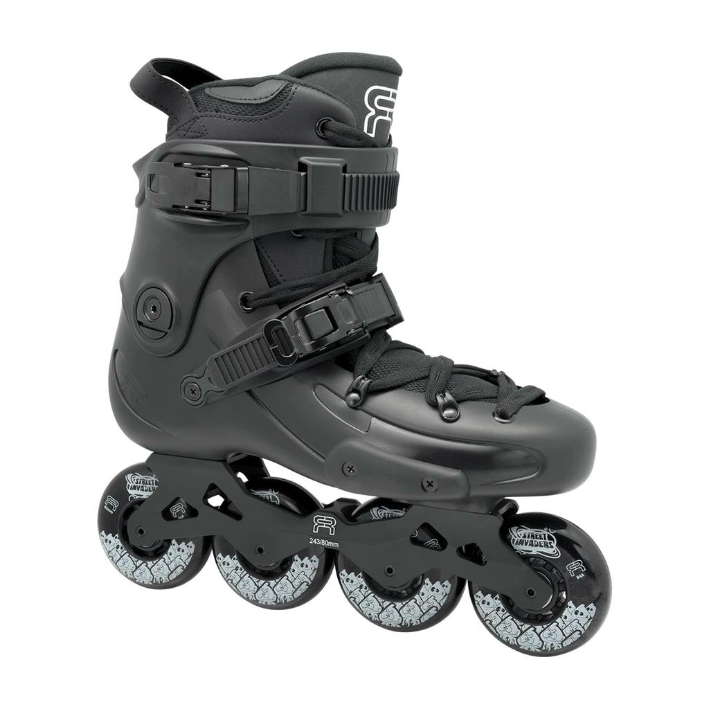 FR Skates FR1 80 Black freeride inline skates for city and urban skating