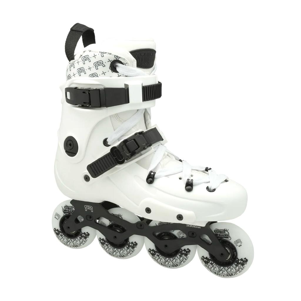 FR Skates FR1 80 Deluxe Intuition White freeride inline skates for advanced skaters