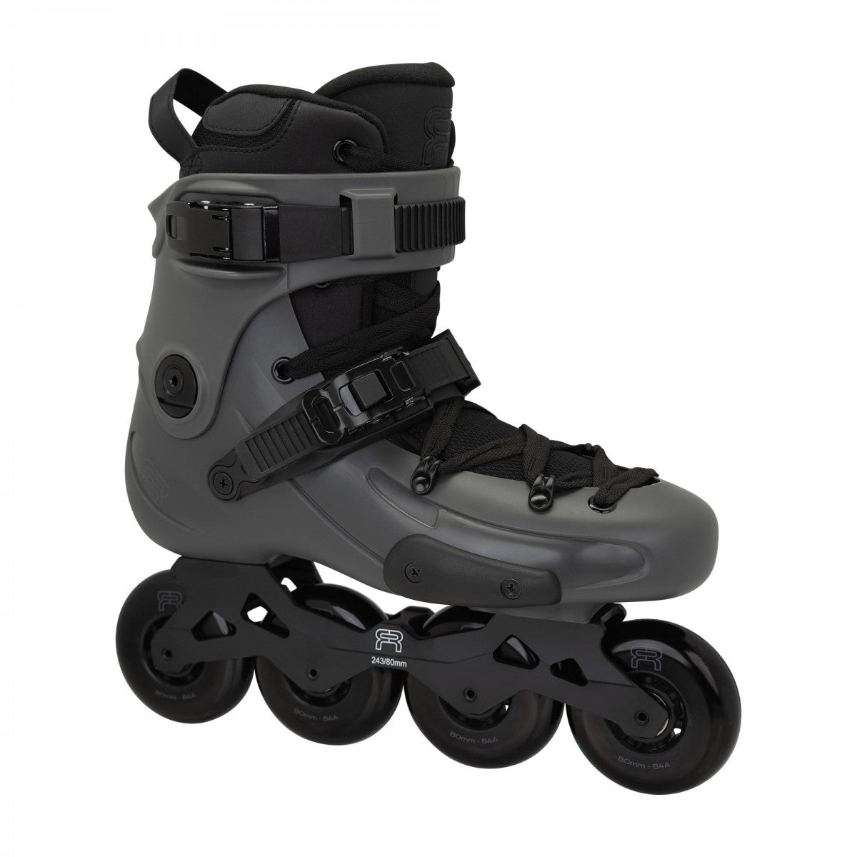 FR Skates FR1 80 Grey Black freeride inline skates for city and urban skating