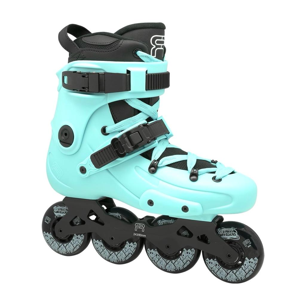 FR Skates FR1 80 Light Blue freeride inline skates for city and urban skating