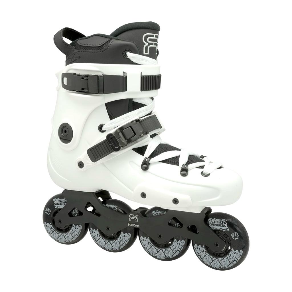 FR Skates FR1 80 White freeride inline skates for city and urban skating
