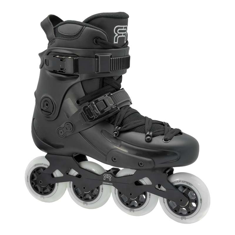FR Skates FR1 84 Black freeride inline skates for urban freeride and city skating