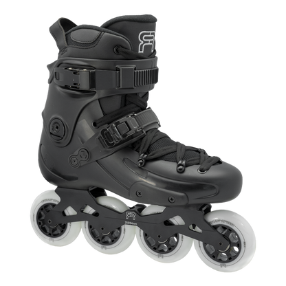 FR Skates FR1 84 Black freeride inline skates for urban freeride and city skating