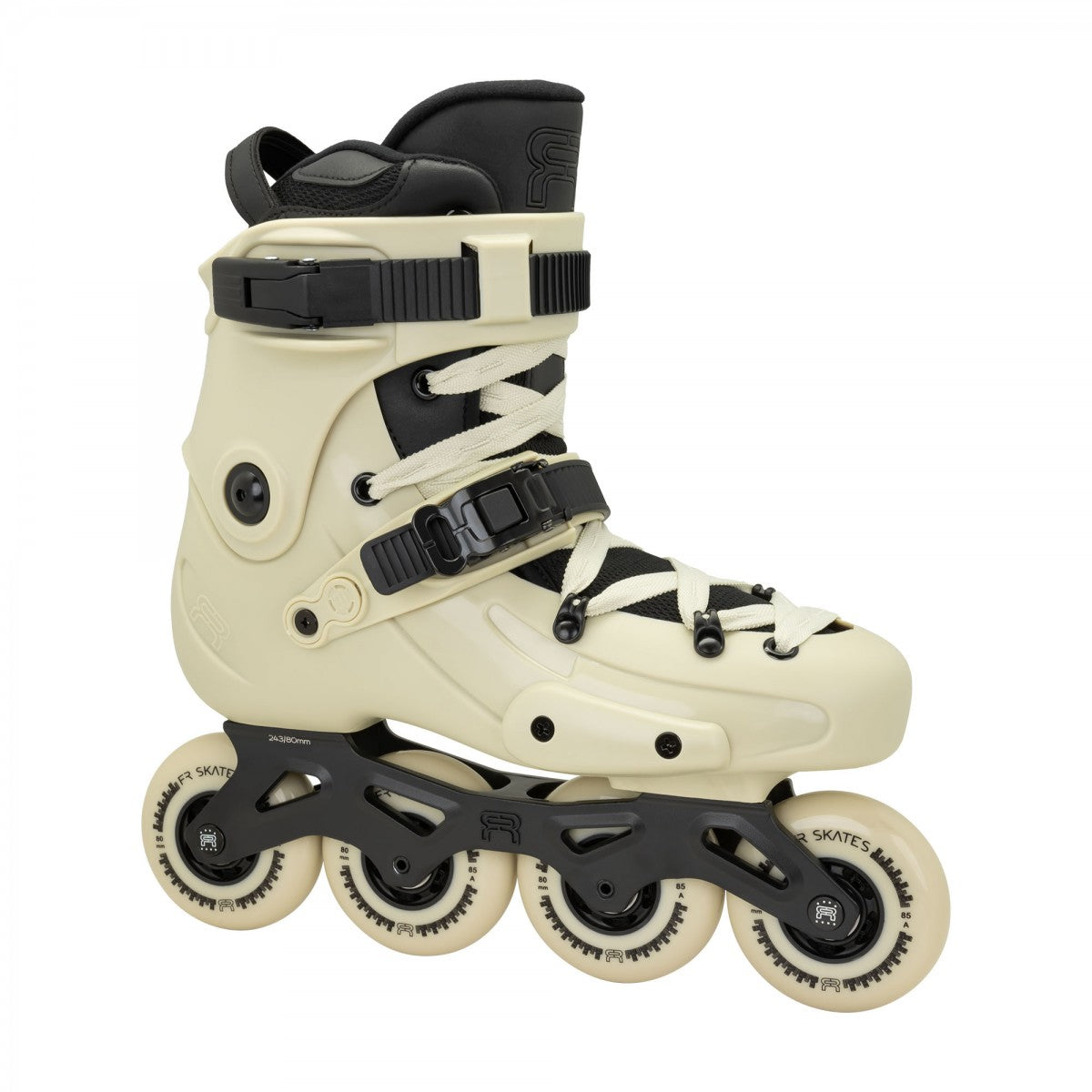 FR Skates FR3 80 Sand urban freeride inline skates with rockerable X3R frame.