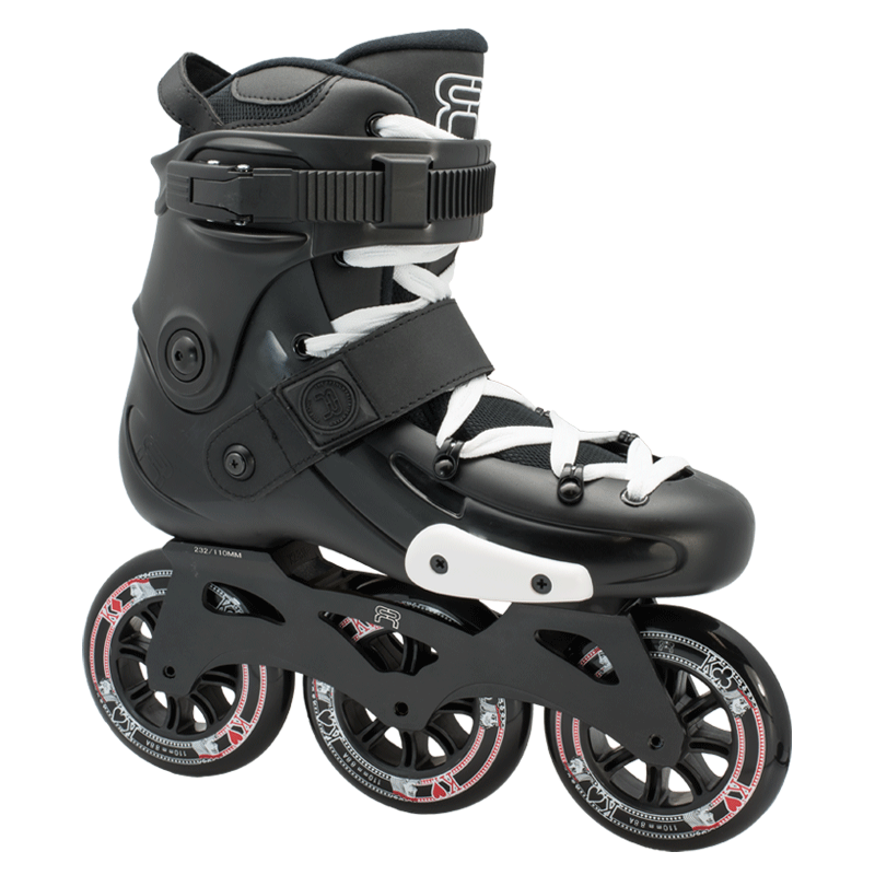 FR Skates FRX 310 Black urban freeride inline skates 3x110 for urban and city skating