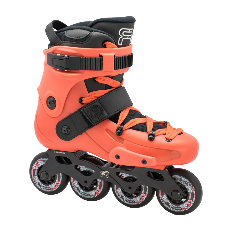 FR Skates FRX 80 Orange urban freeride inline skates 4x0 for urban, city skating and freestyle