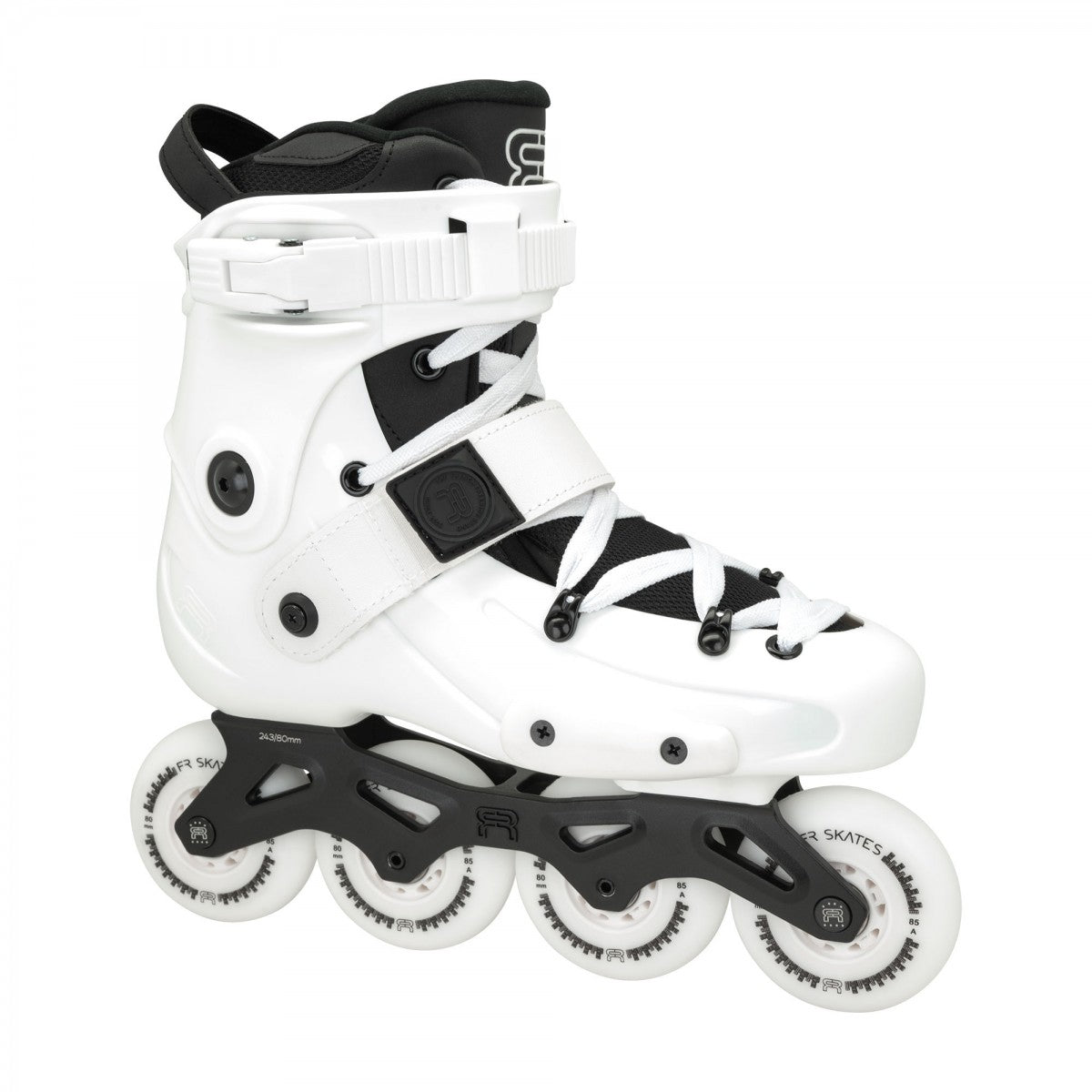 FR Skates FRX 80 White urban freeride inline skates 4x80 for urban, city skating and freestyle