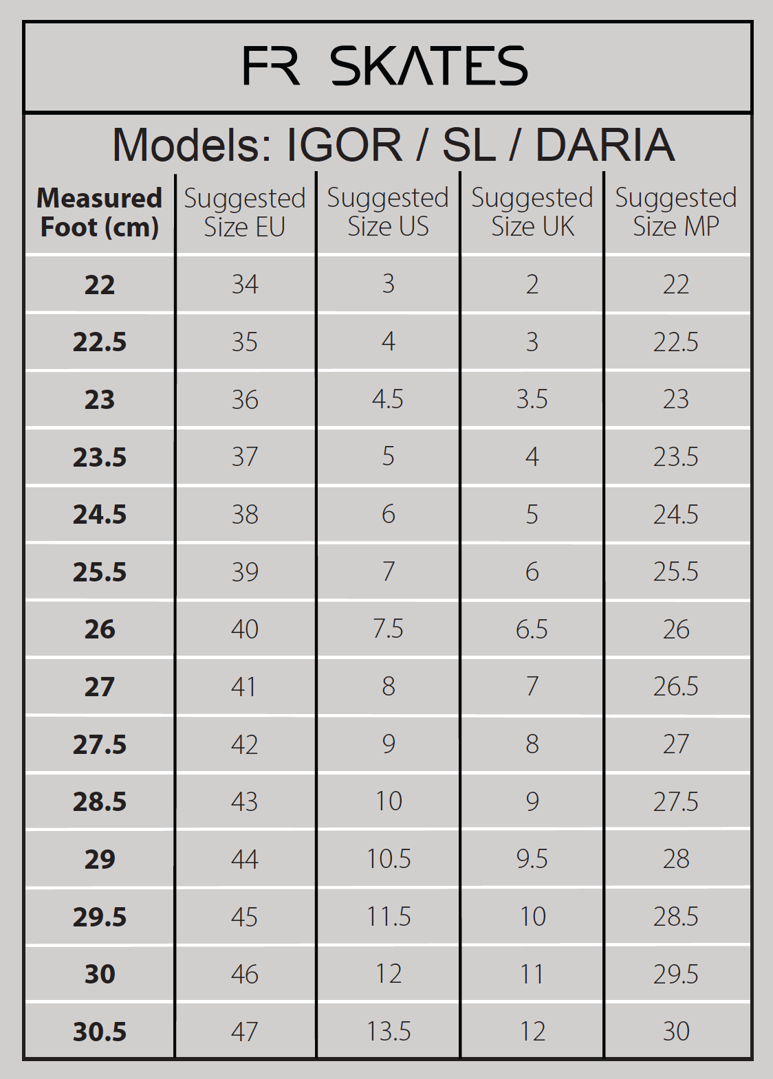 FR Skates - SL 80 Black