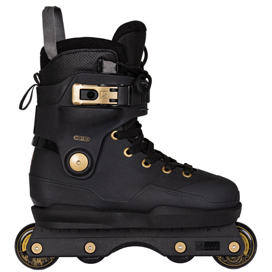IQON ACT AG Chad Hornish aggressive skates with Kizer Fluid frames