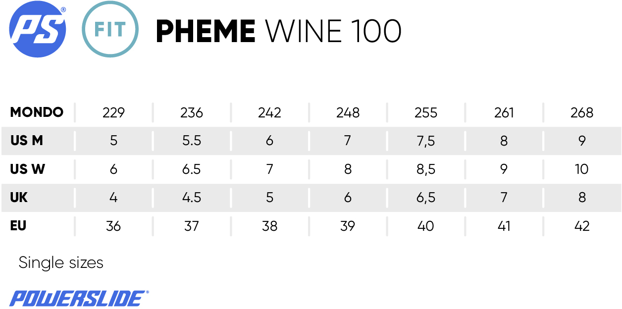 Powerslide PHEME Wine 100 fitness inline skates for women – elegant and high-performance