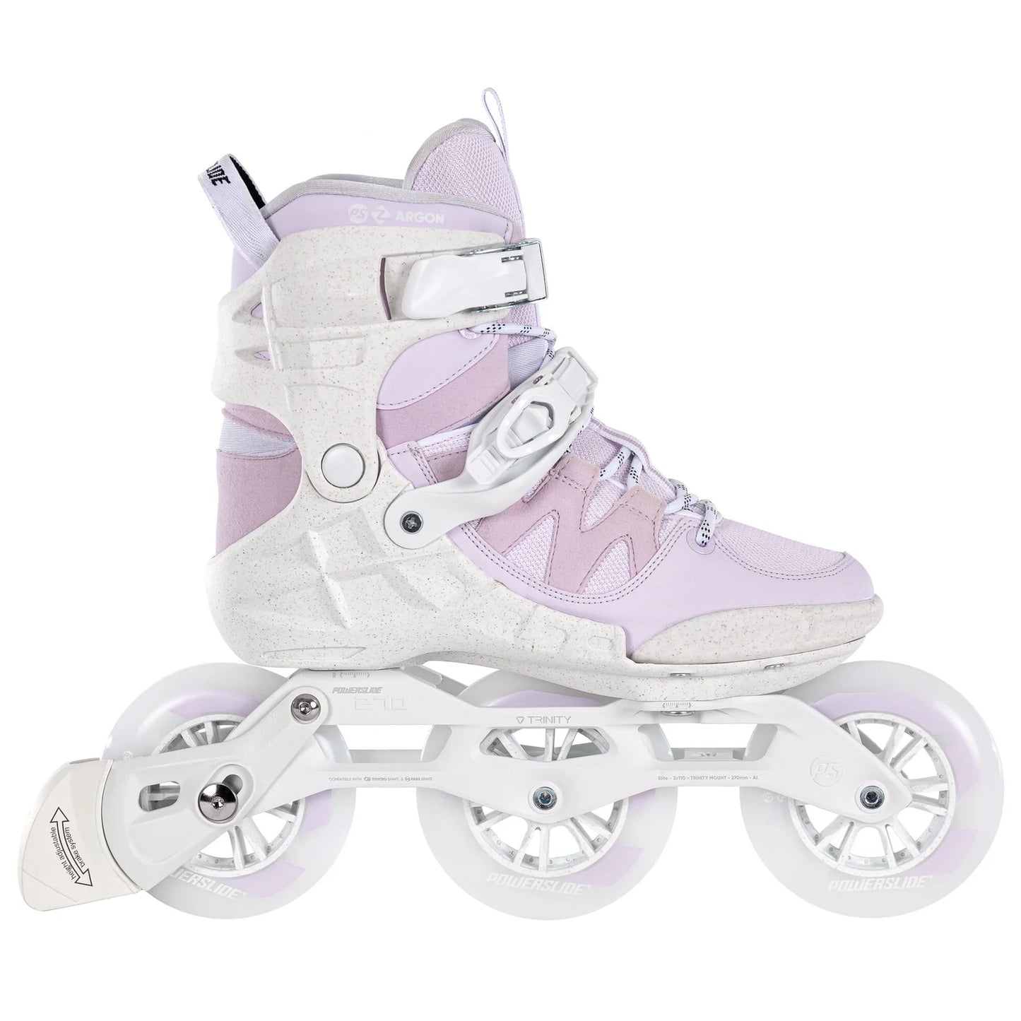 Powerslide Phuzion Argon Berry 110 fitness inline skates with TRINITY X mount and 3x110mm wheels